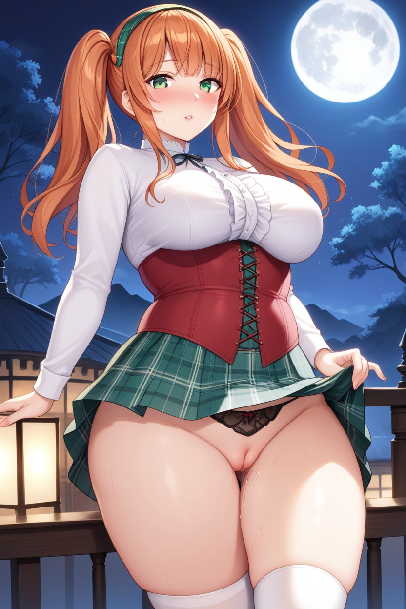 Pussy Juice, Side View, Blush Hentai AI Porn