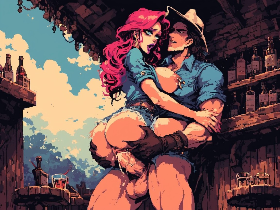 Moaning Face, Shaking Breasts, Very Wide Open Eyes AI Porn
