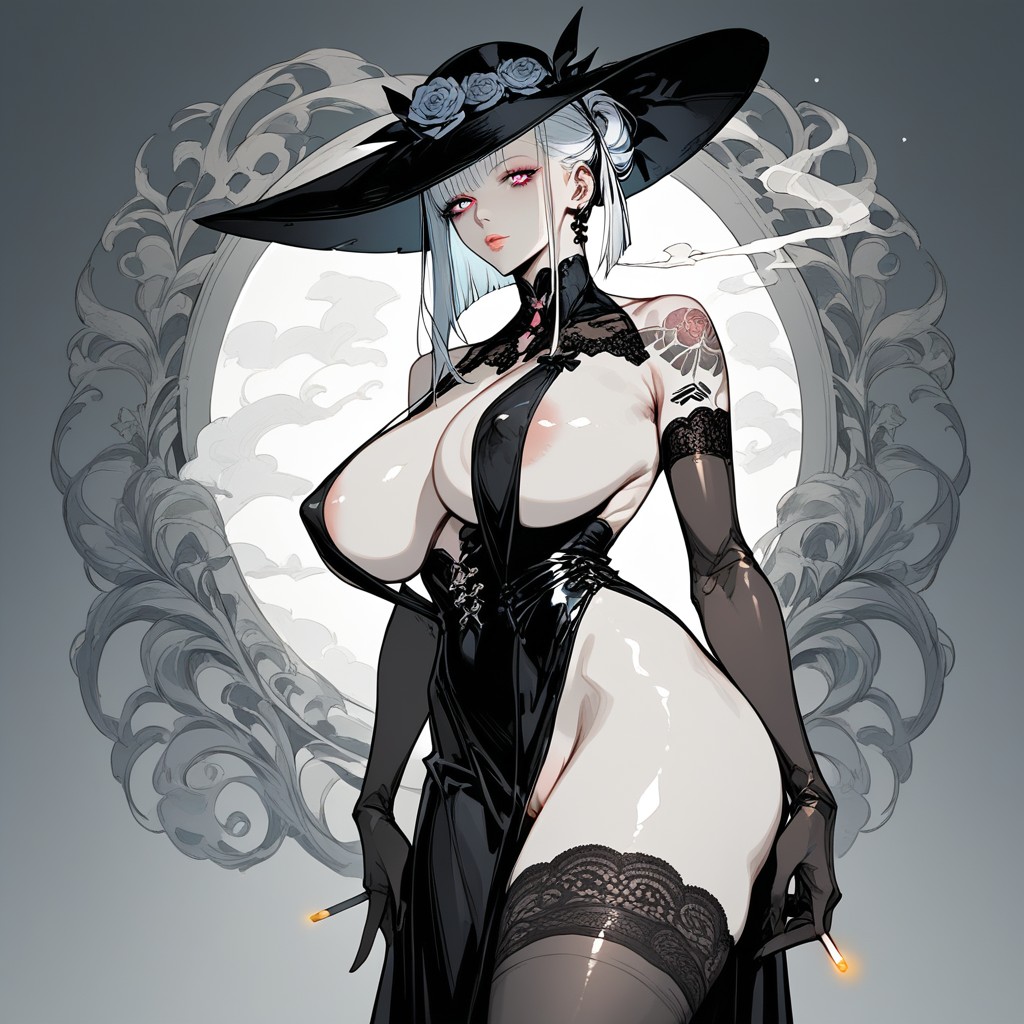Thick Smoke Swirling In Candlelight, Cinematic Lighting, 25+ Hentai AI Porn