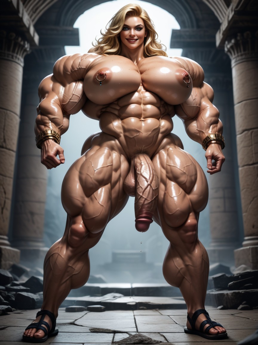 Hyper Muscle, Sixpack Abs, Defined Muscles AI Porn