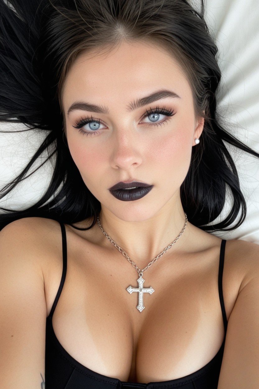 25+, Blushing, Laying AI Porn