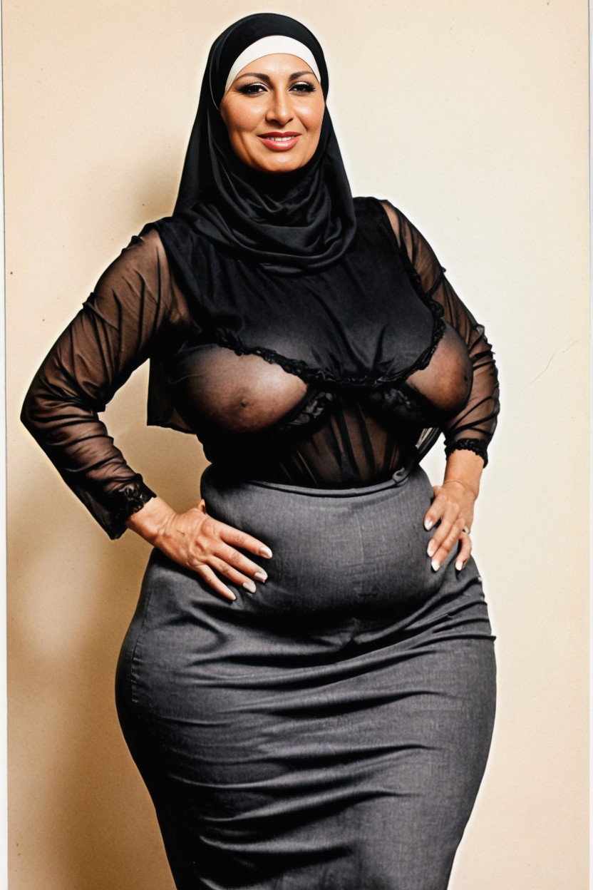 Hyper Morrocan Face, Ssbbw, Rural Area AI Porn