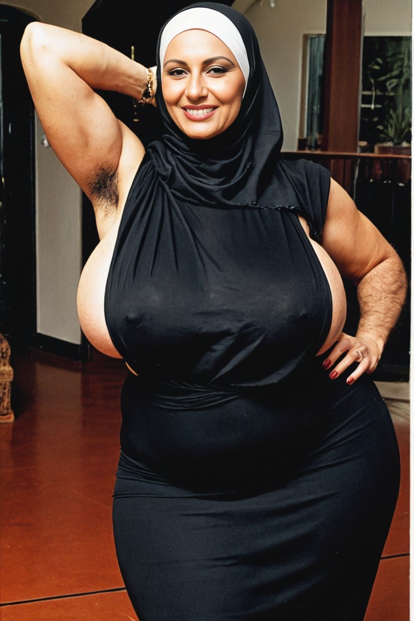 Hyper Thighs, Hyper Hips, Morrocan Milf AI Porn