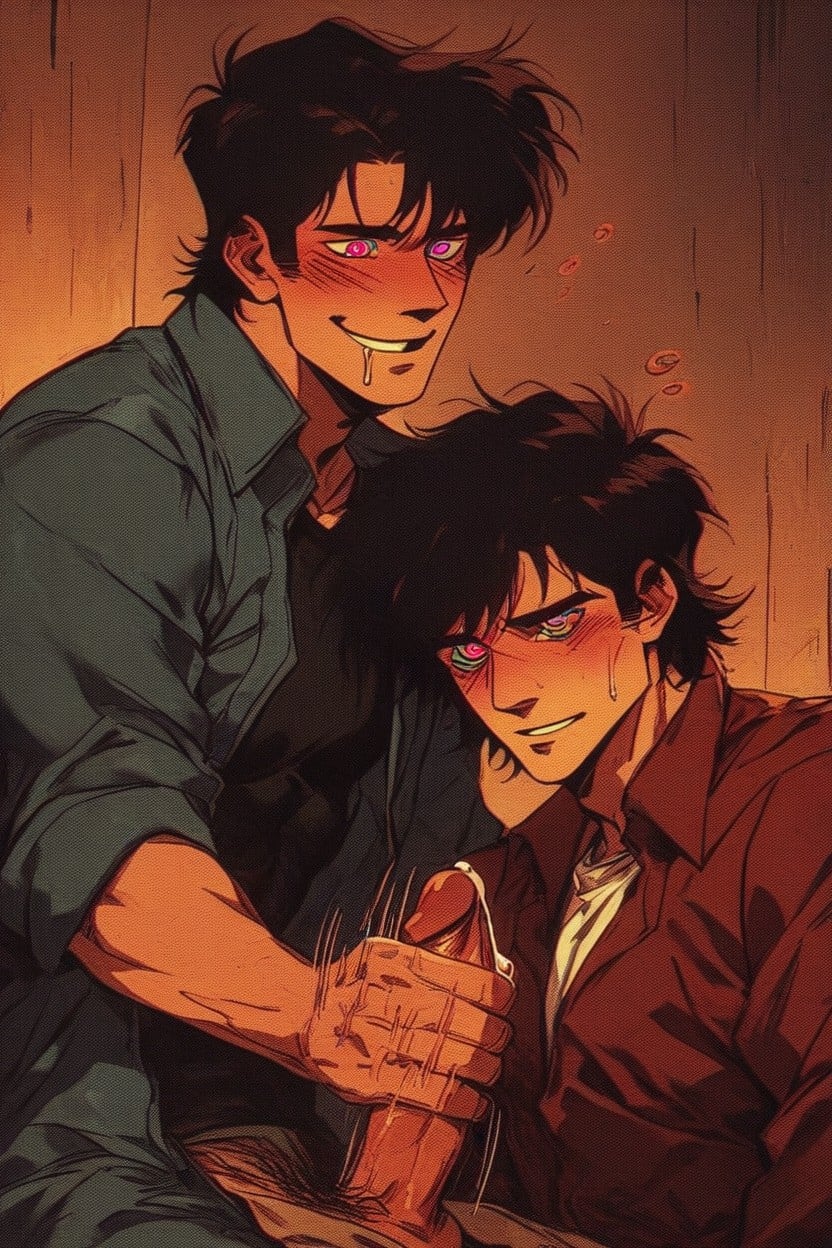 Drooling, Pleasuring Him, ムラムラ ゲイAIポルノ