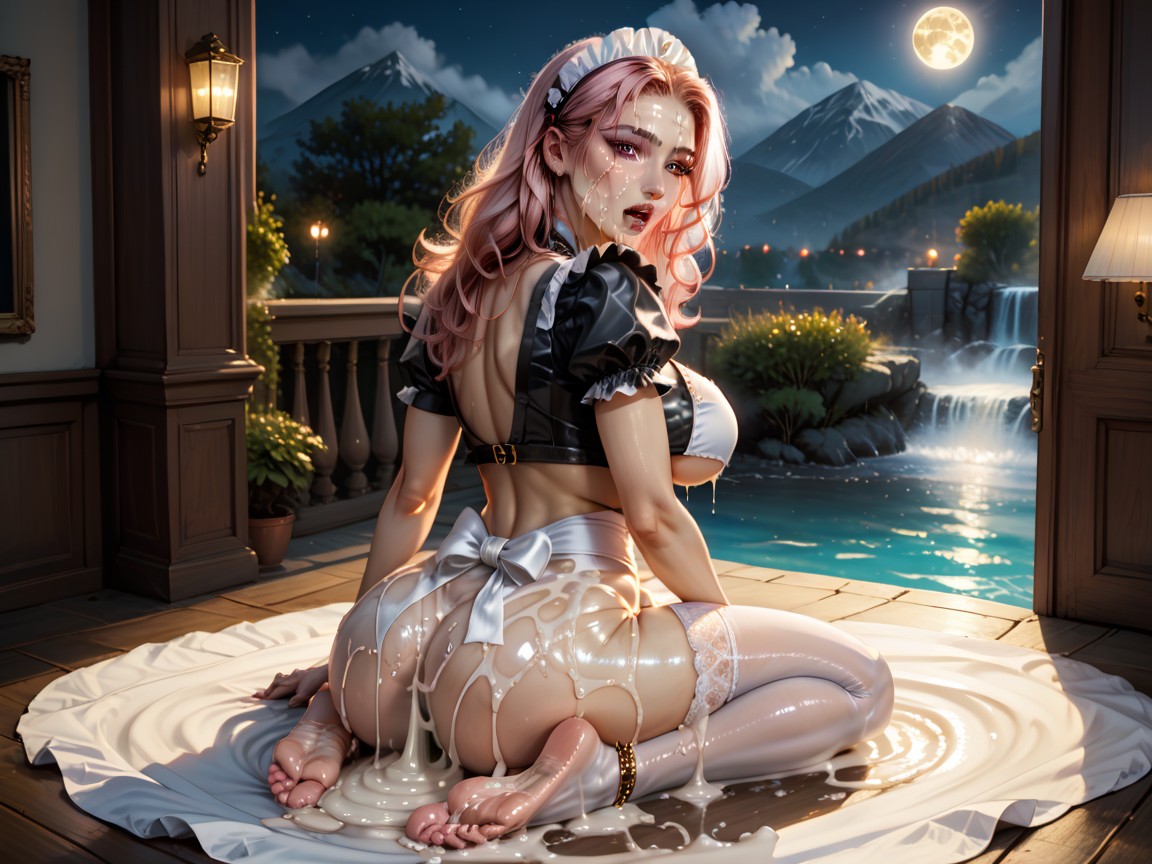 Open Clothes, Hdr, Kneeling Shemale AI Porn