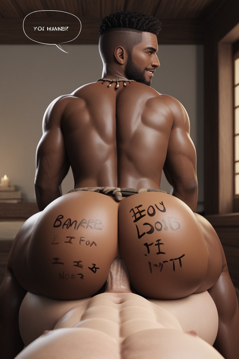 Dialogue, 18+, Big Muscular Bubble Butt ゲイAIポルノ