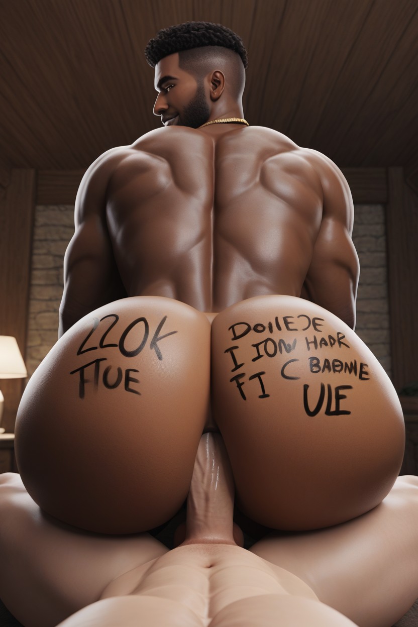 Bottom Wearing Tribal Clothing, Hole Is Fatally Pleasuring Top, Round Ass ゲイAIポルノ