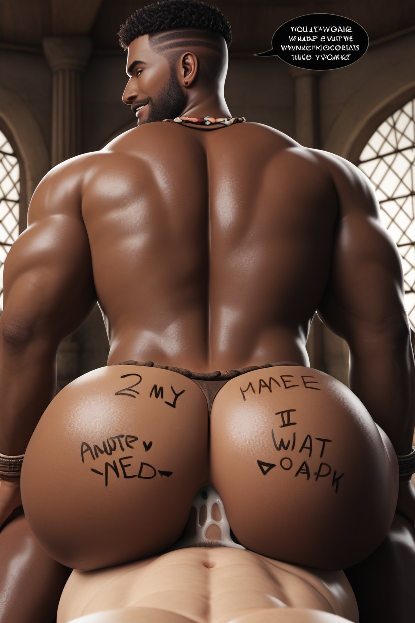 Bottom On Top, Round Ass, Bottom In Control AI Gay Porn