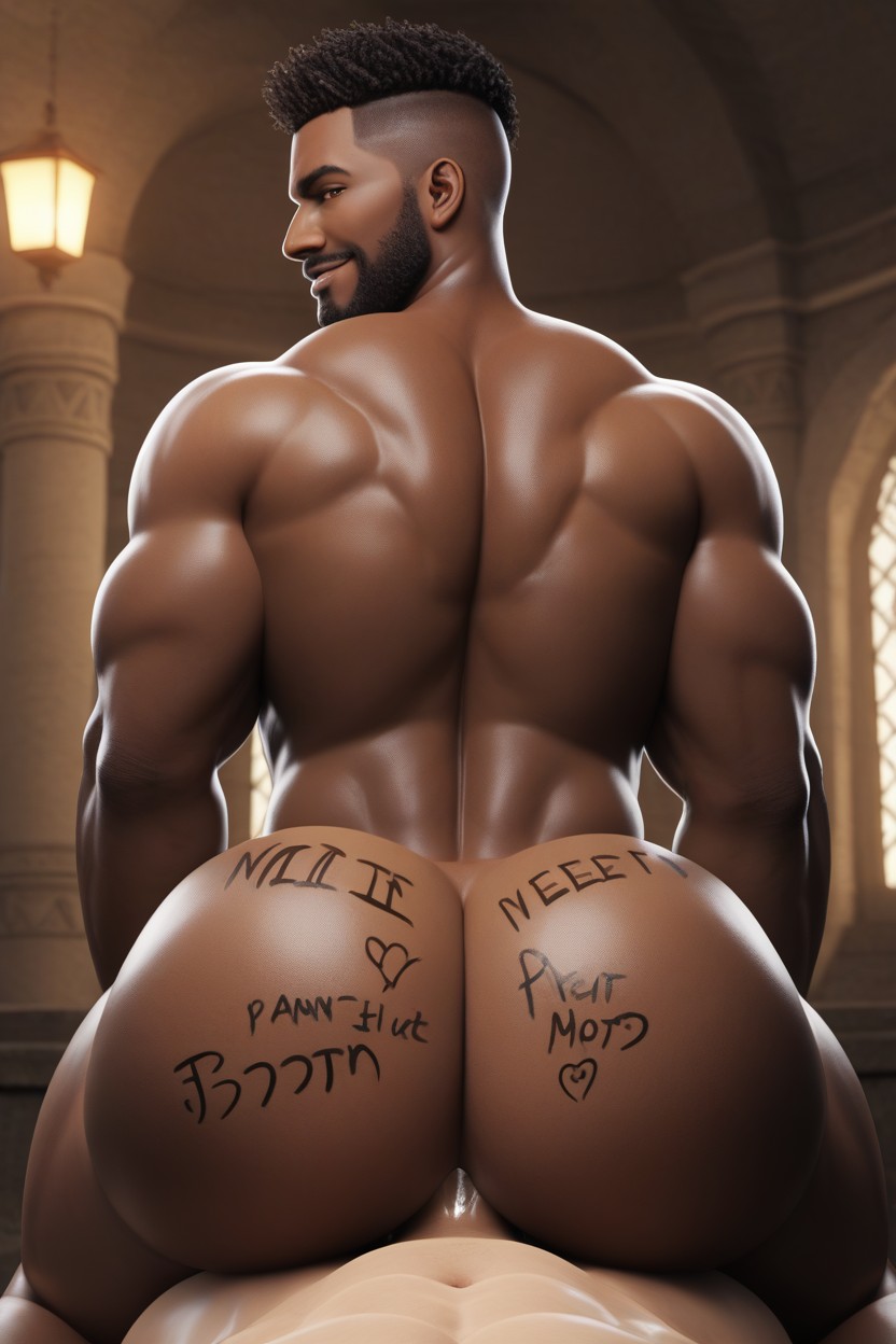 Sub Top, Muscular, Power Bottom AI Gay Porn