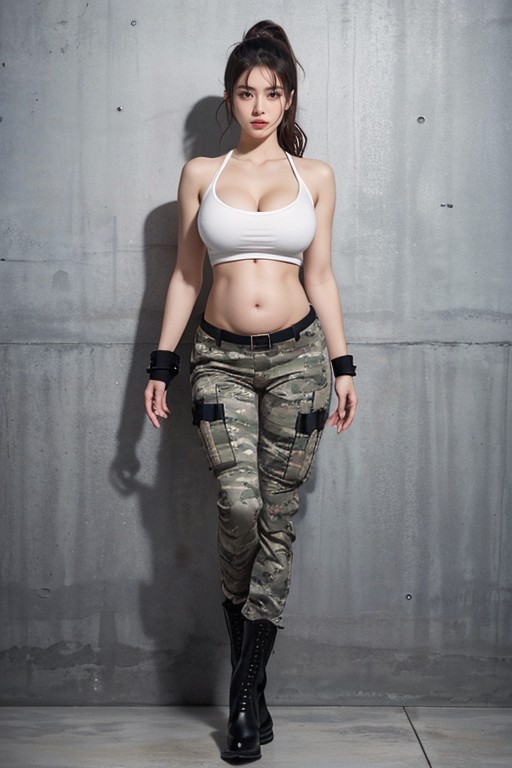 Only One Person, Rüstung, Super Waist Asiatischer KI Porno