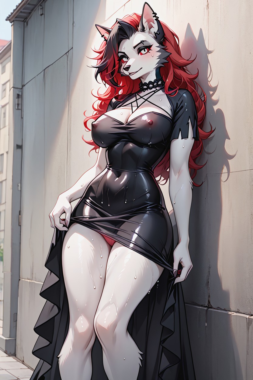 Gothic, 25+, Lockig Furry KI Porno