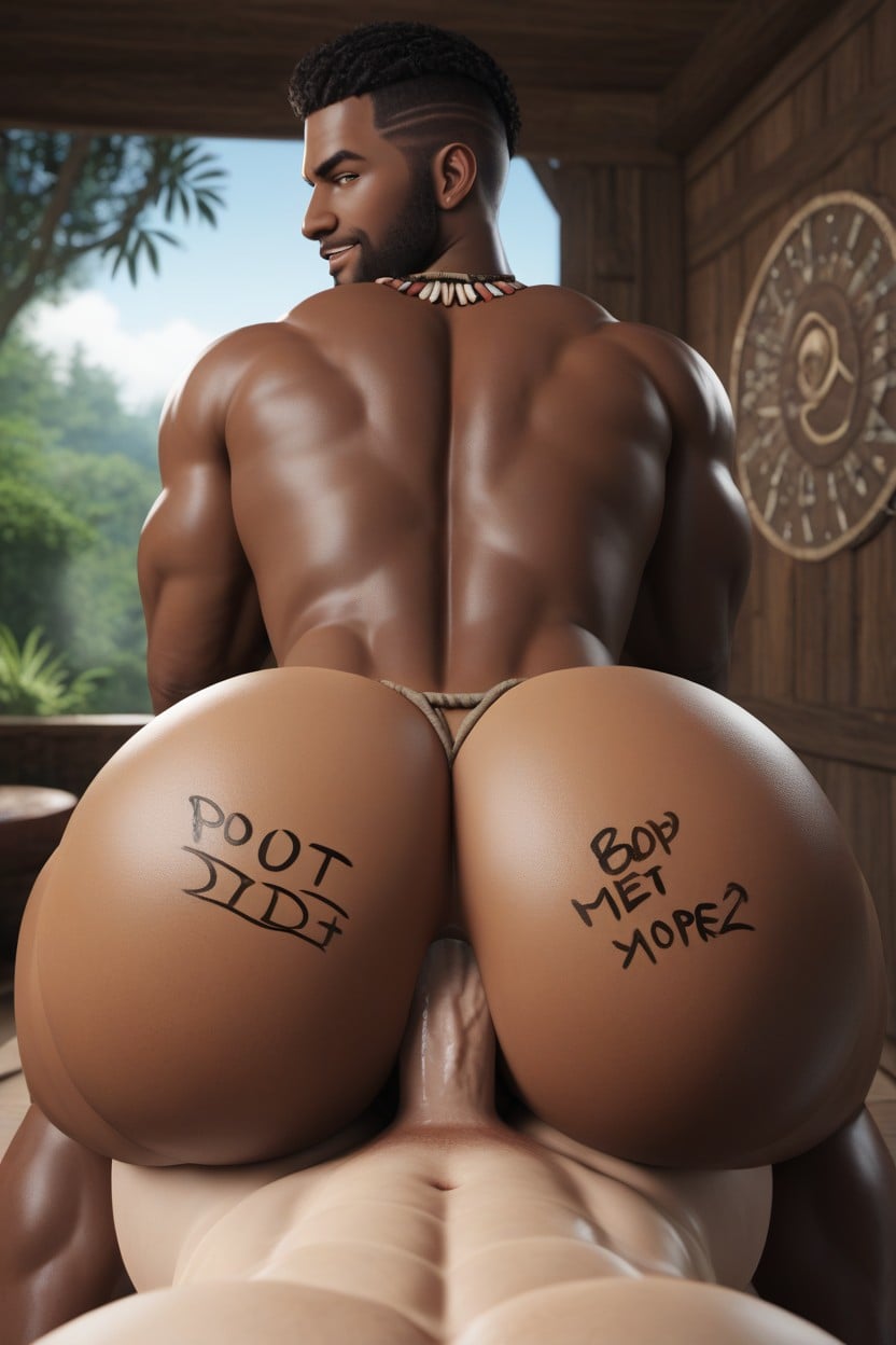Hole Will Magically Adapt To Perfectly Pleasure Any Dick, Rounded Ass, Body Writing AI Gay Porn