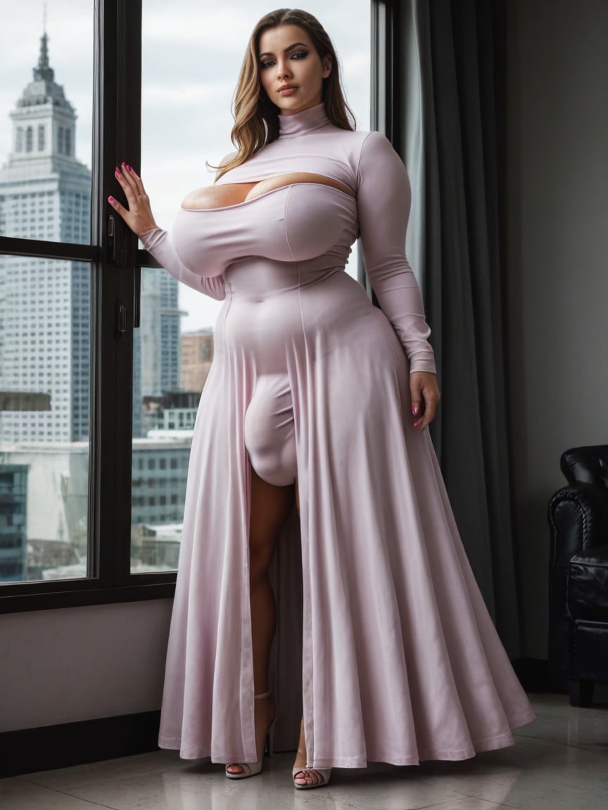 Penthouse, Photorealistic, Flaccid Cock Porno IA transsexuelle