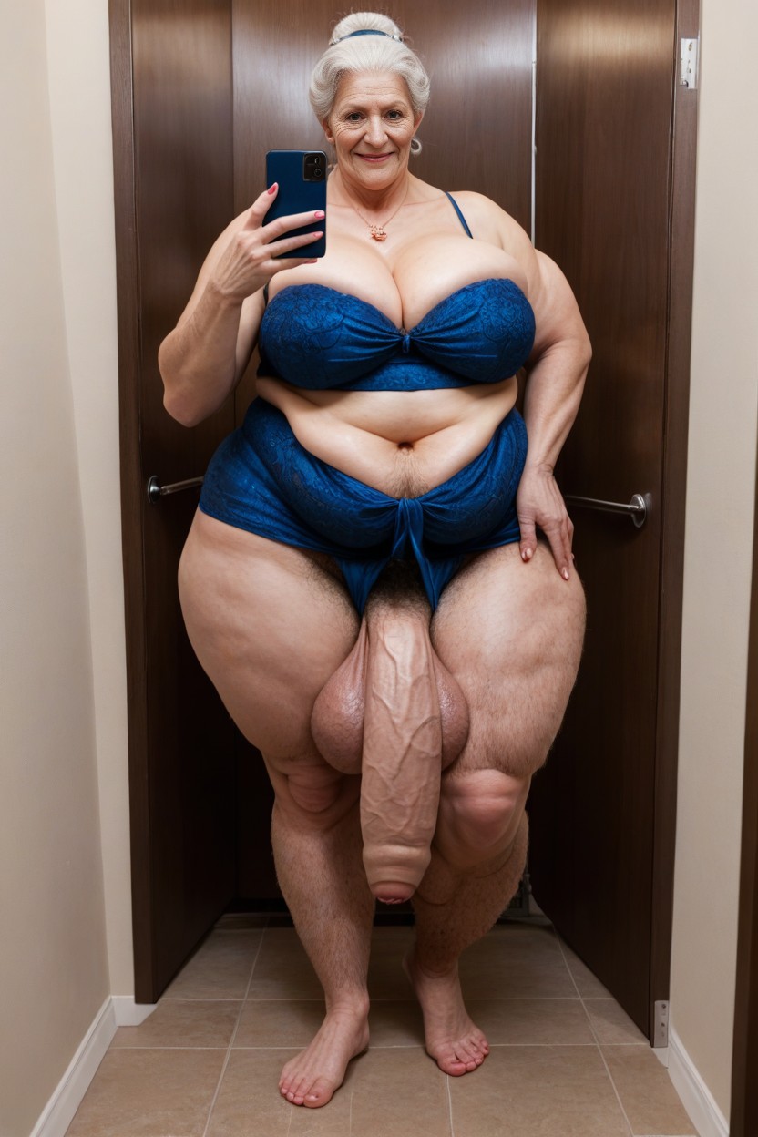 Futanari, Glittery Dress, Impossibly Huge Ass AI Porn