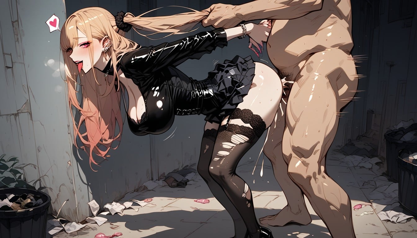 Torn Clothes, Arms Pulled Back, Kitagawa Marin From Sono Bisque Wa Koi Wo Suru Hentai AI Porn
