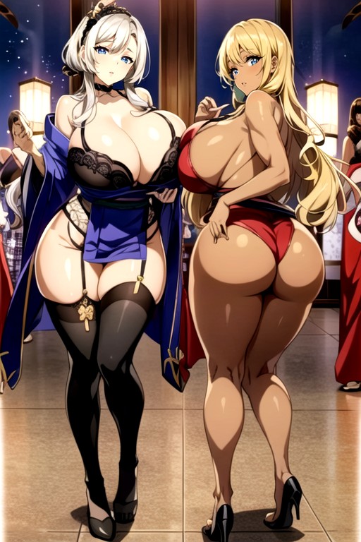 Pubic Hair, Harem, Beautiful Five Fingers Hentai AI Porn