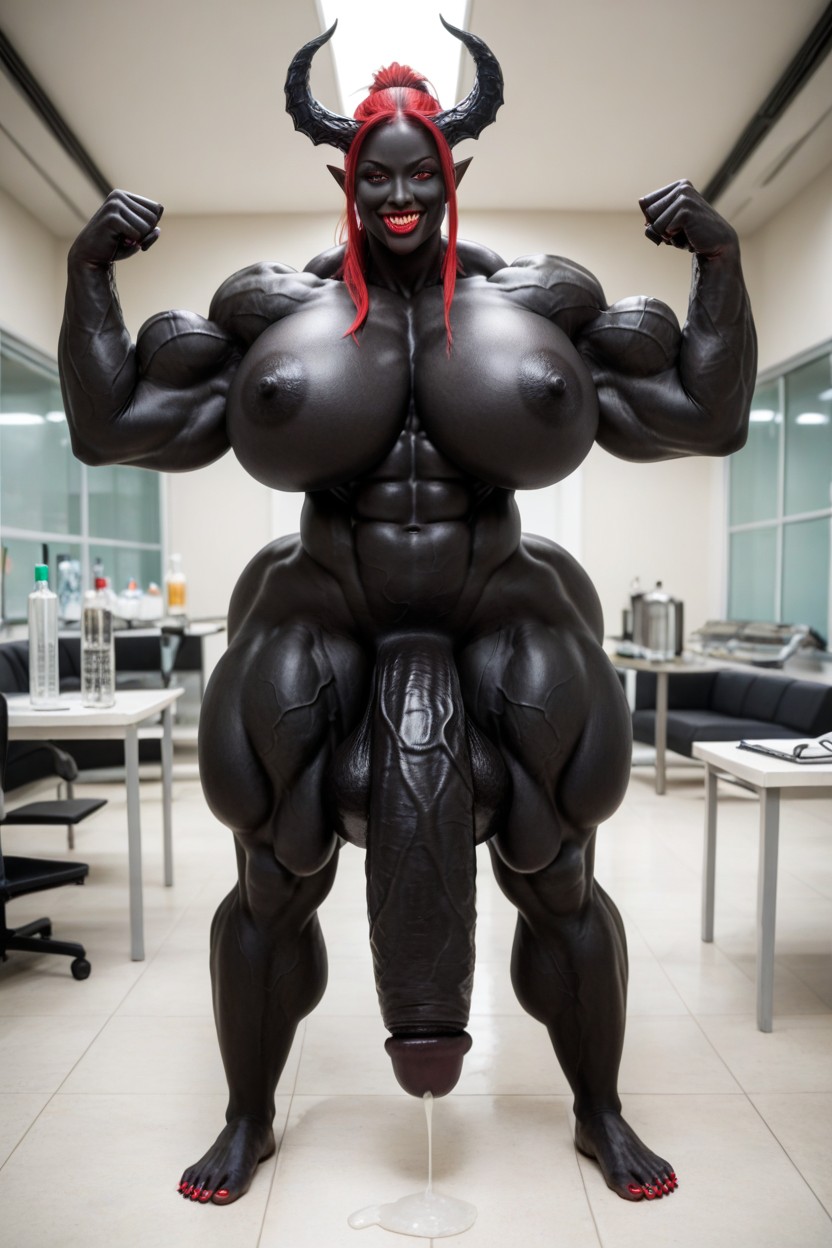 She Venom, Laboratory, Red Hair Porno IA transsexuelle