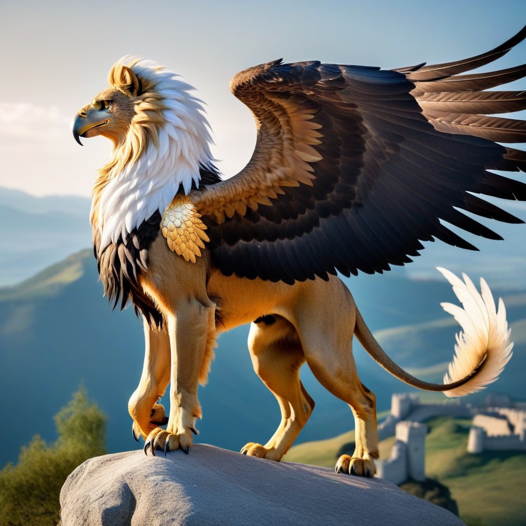 Sharp Talons, Body Of A Lion, Sunny Day AI Porn