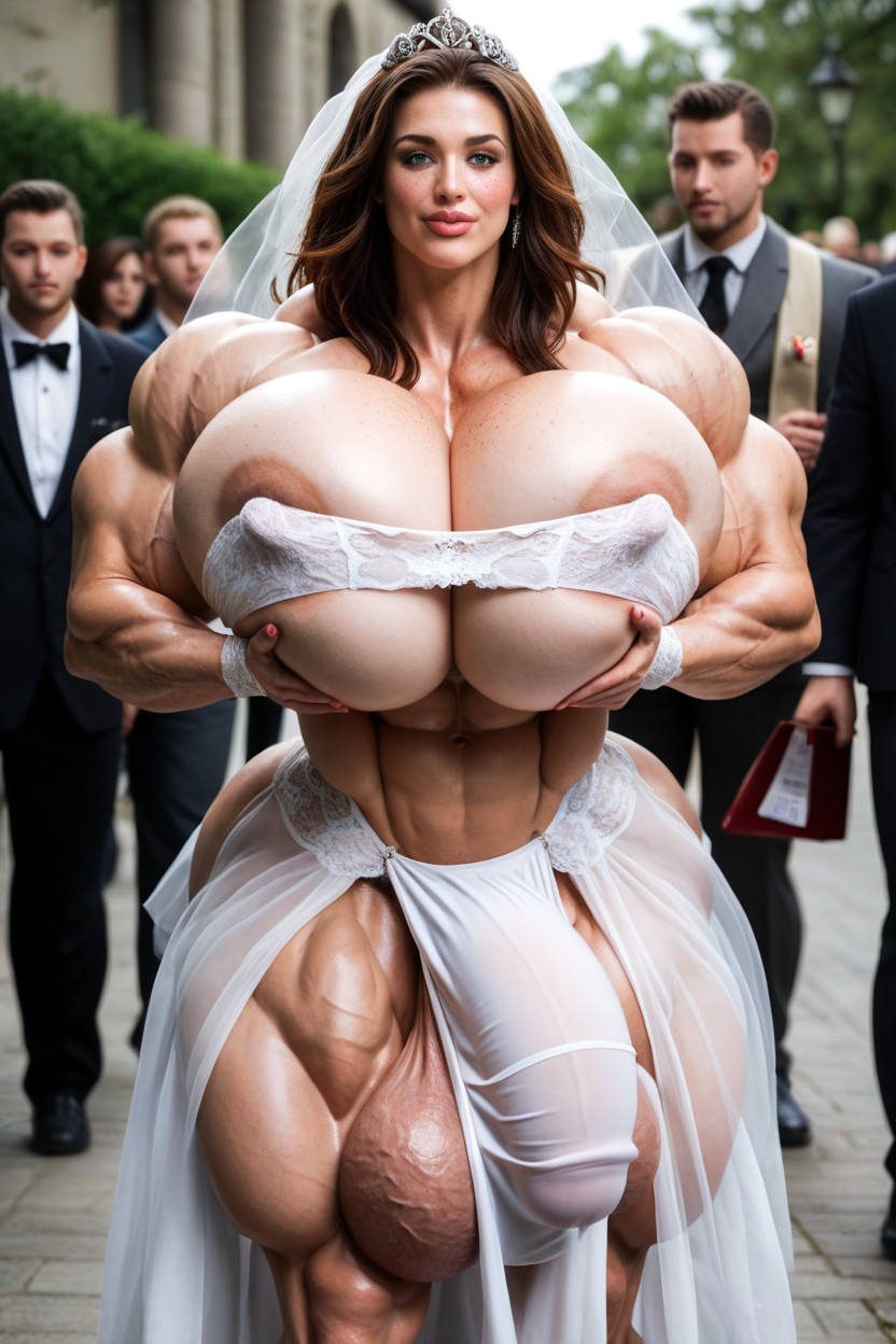 Tall, Thick Thighs, Wedding Shemale AI Porn