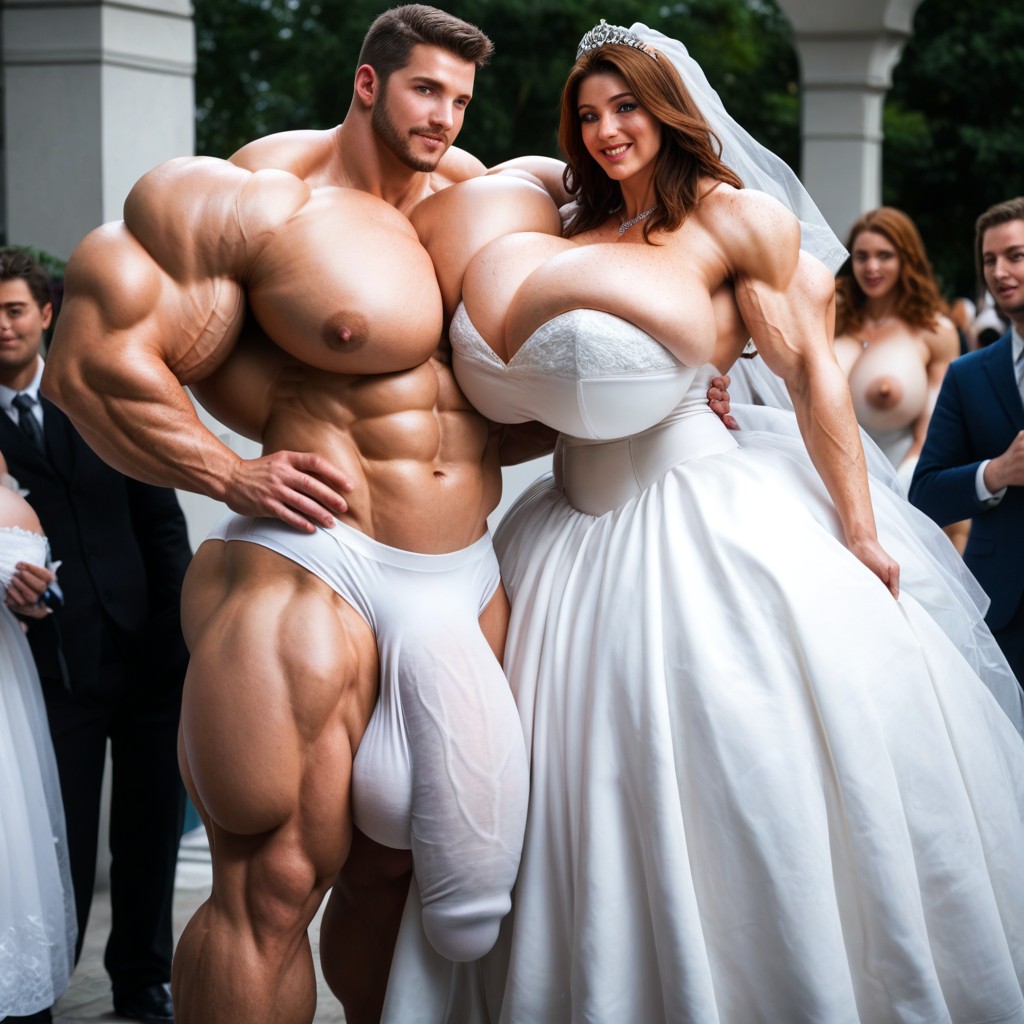 Super Flaccid Cock Bulge, Futa Is Taller, Hyper Balls Shemale AI Porn