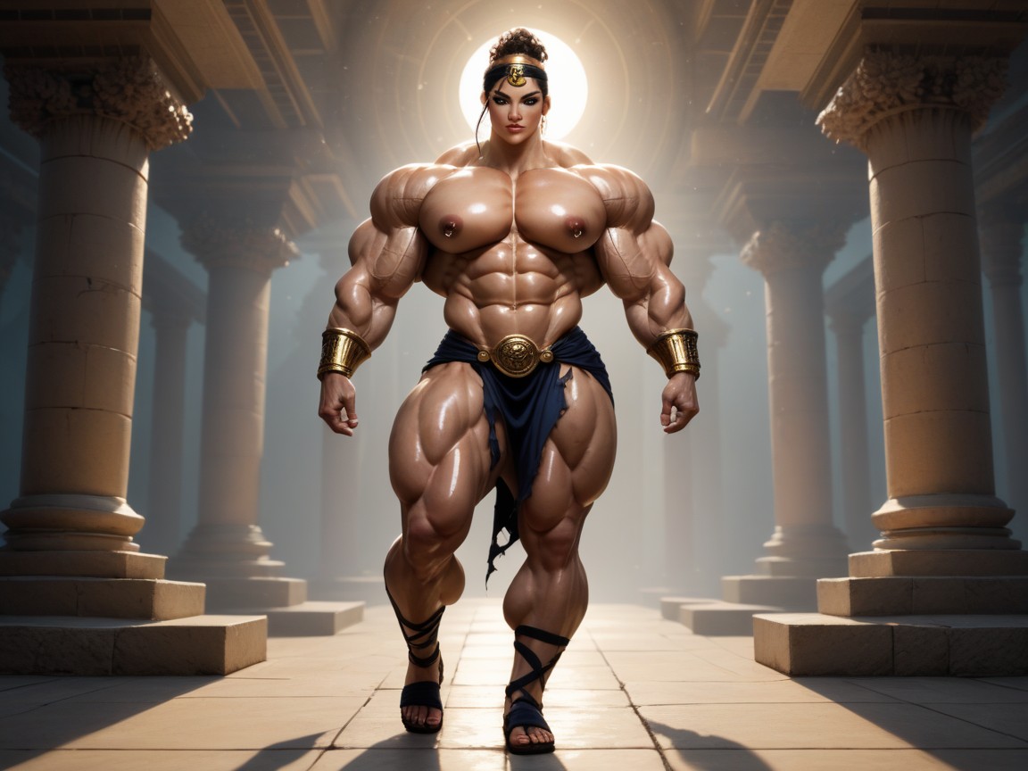 Sweaty, Long Length, Massive Quads AI Porn