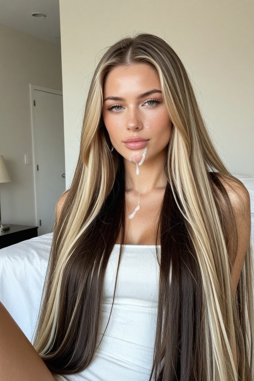 Absurdly Long Hair, Creampie, Disproportionately Long Hair AI Porn