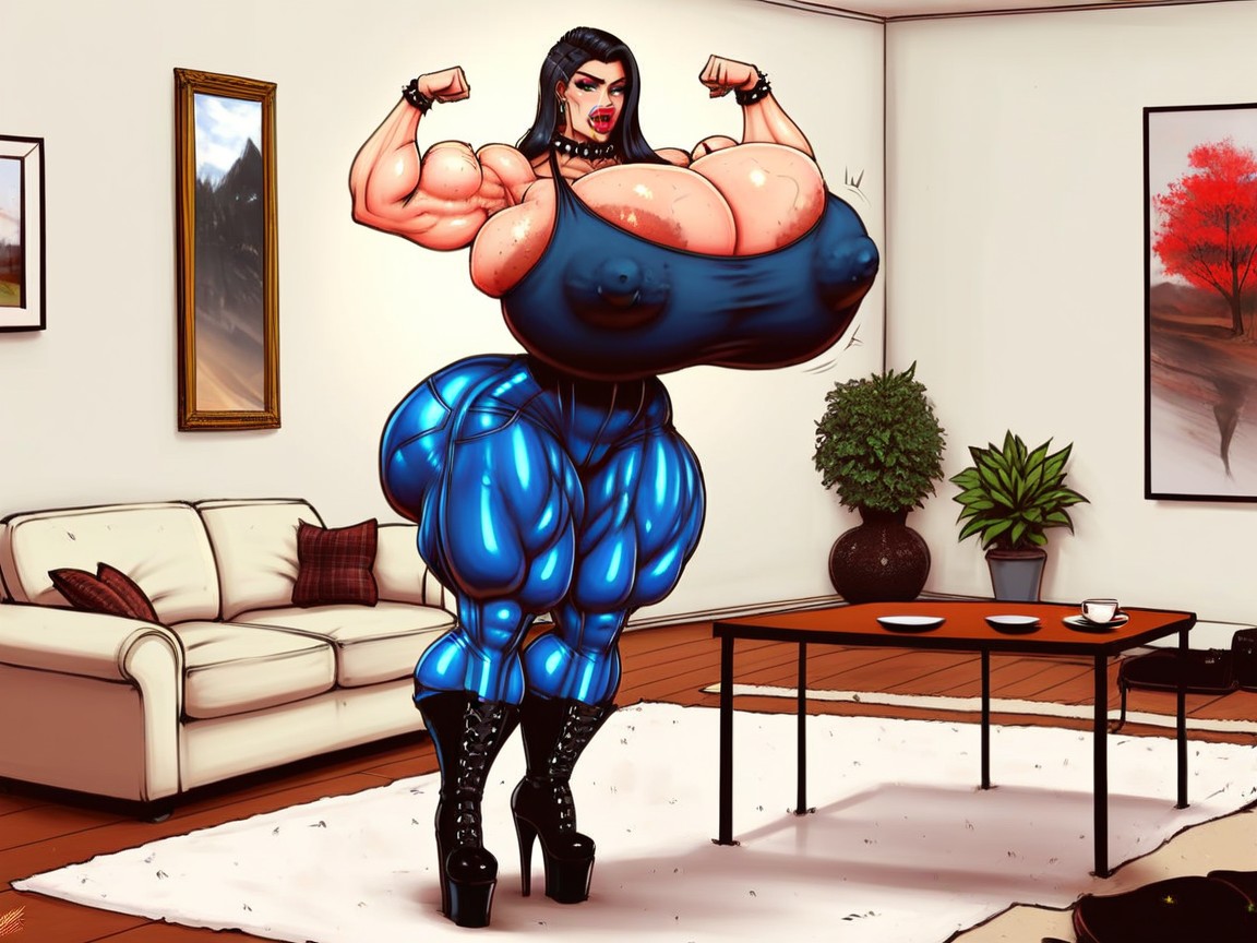 Ass Bigger Than Torso, Cellulite Light, Impressive Details AI Porn
