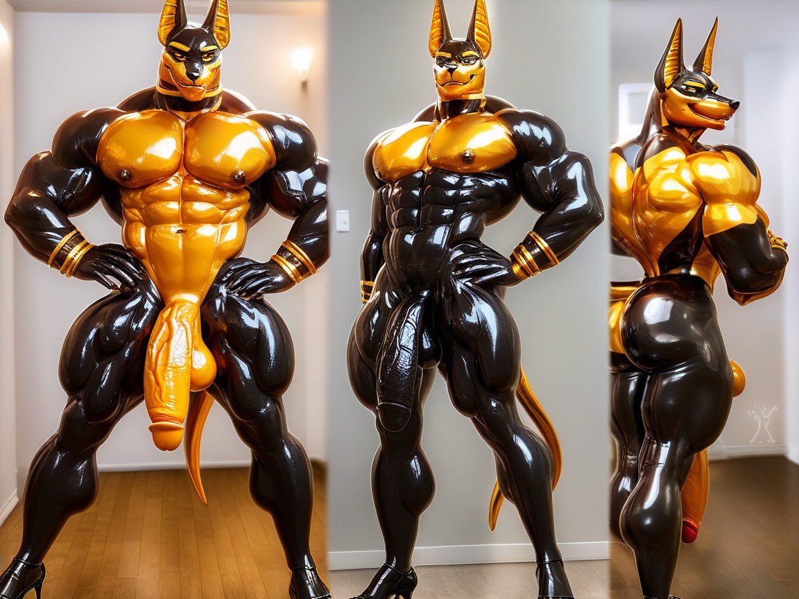 Oiled, Oiled Skin, Muscular Legs 퍼리 AI 포르노