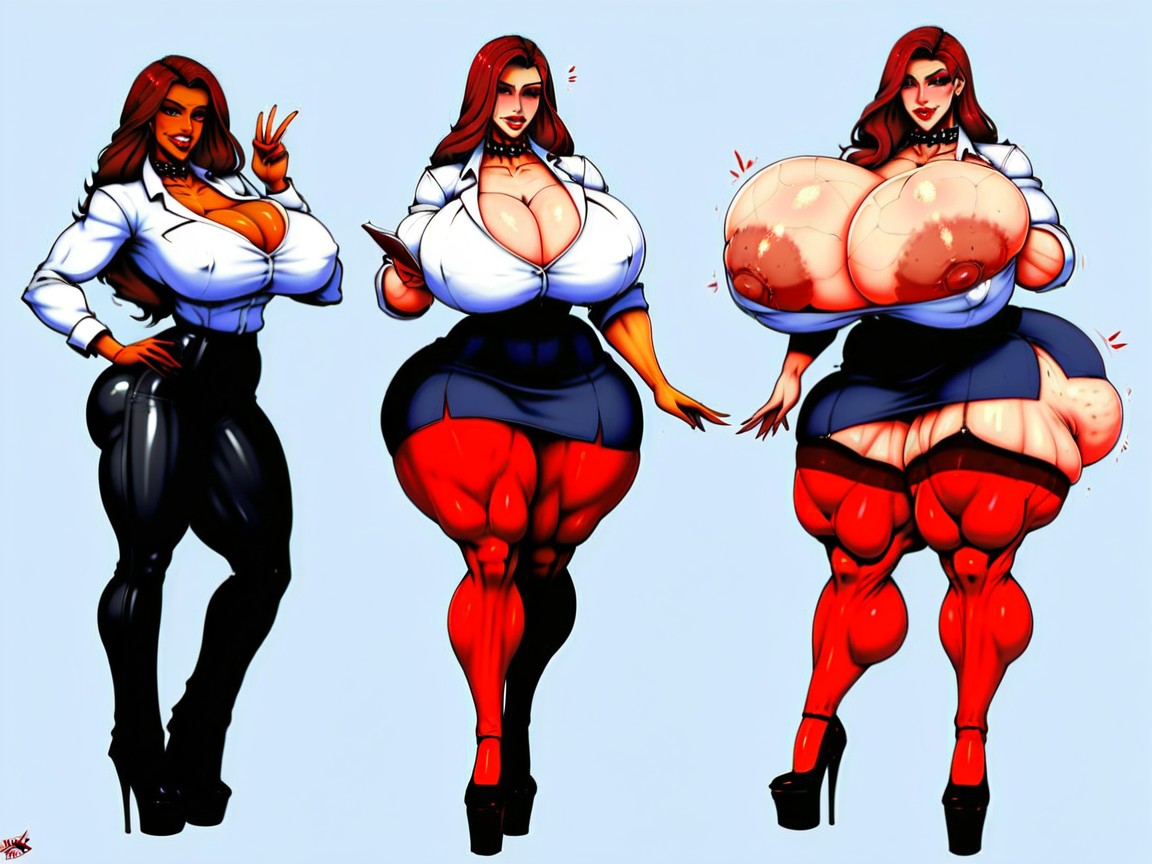 Grabbing Boobs, Colossal Breast, Gigantic Ass AI Porn