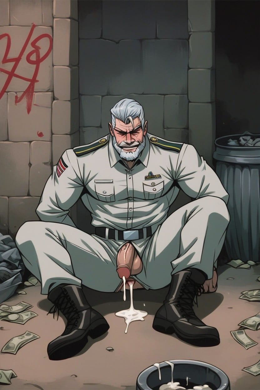 Marine Is A Cum Slut, Caliente, Muscular Handsome Middle Aged Sergeant Porno gay IA