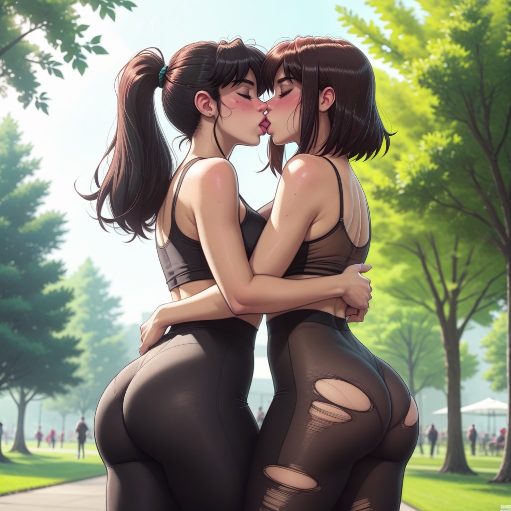 A Shot Of Their Awesome Juicy Asses, Perfect Angle, Beautiful Looks AI Porn