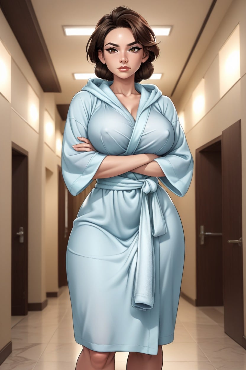 Cock Bulge Through Clothes, Corps Entier, Arms Folded Porno IA transsexuelle