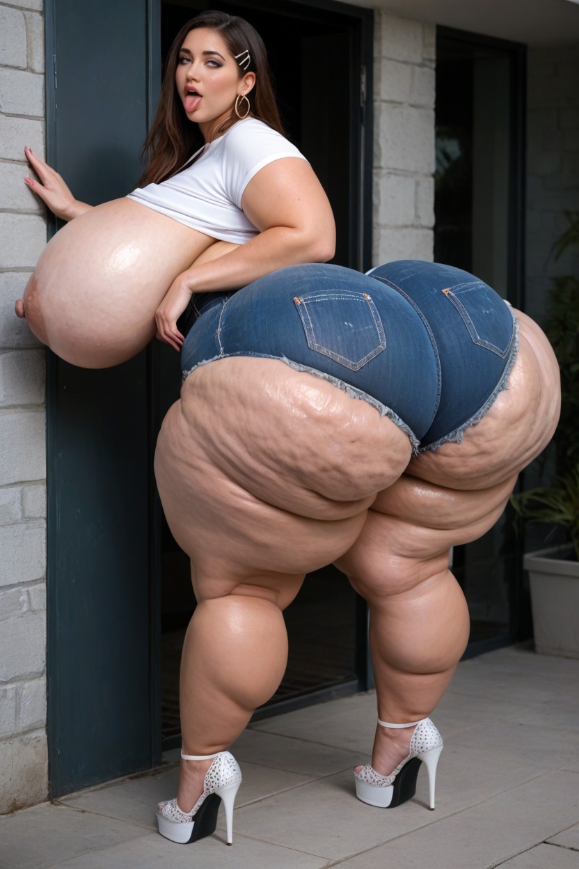 Huge Ssbbw, Hyper Breasts, Extremely Large Ass BBW AI Porn