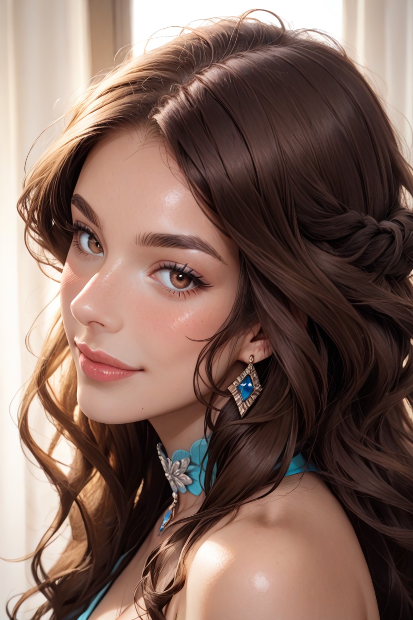Gorgeous Eyes, First Kiss, Close Up AI Porn