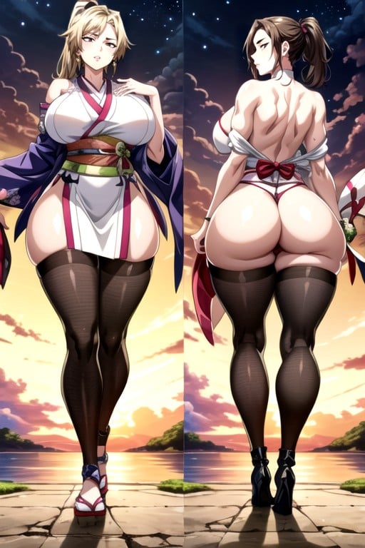Beautiful Fingers, Brown Skin Gal, Marshmallow Soft Huge Breasts Hentai AI Porn