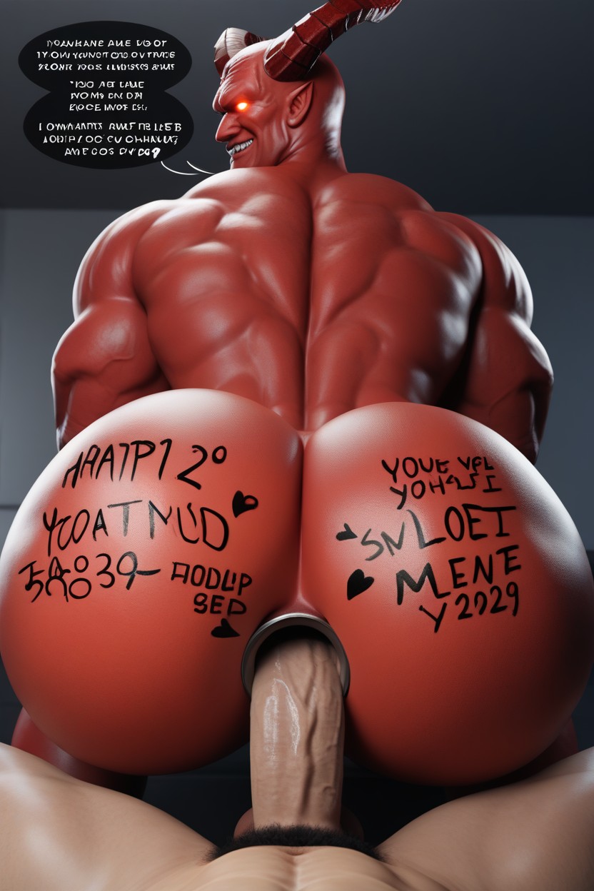 Rounded Ass, Dominant Bottom, Male Only ゲイAIポルノ