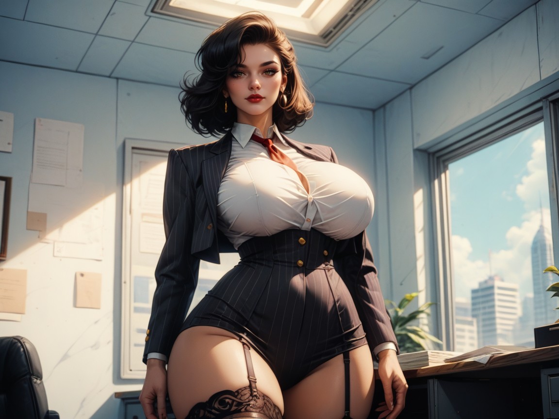 18+, Sexy, Beautiful Secretary AI Porn