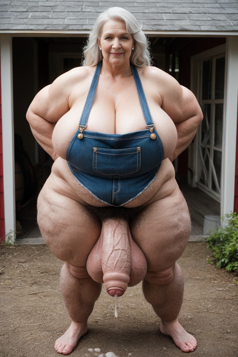60+, Curly, Cellulite Legs AI Porn