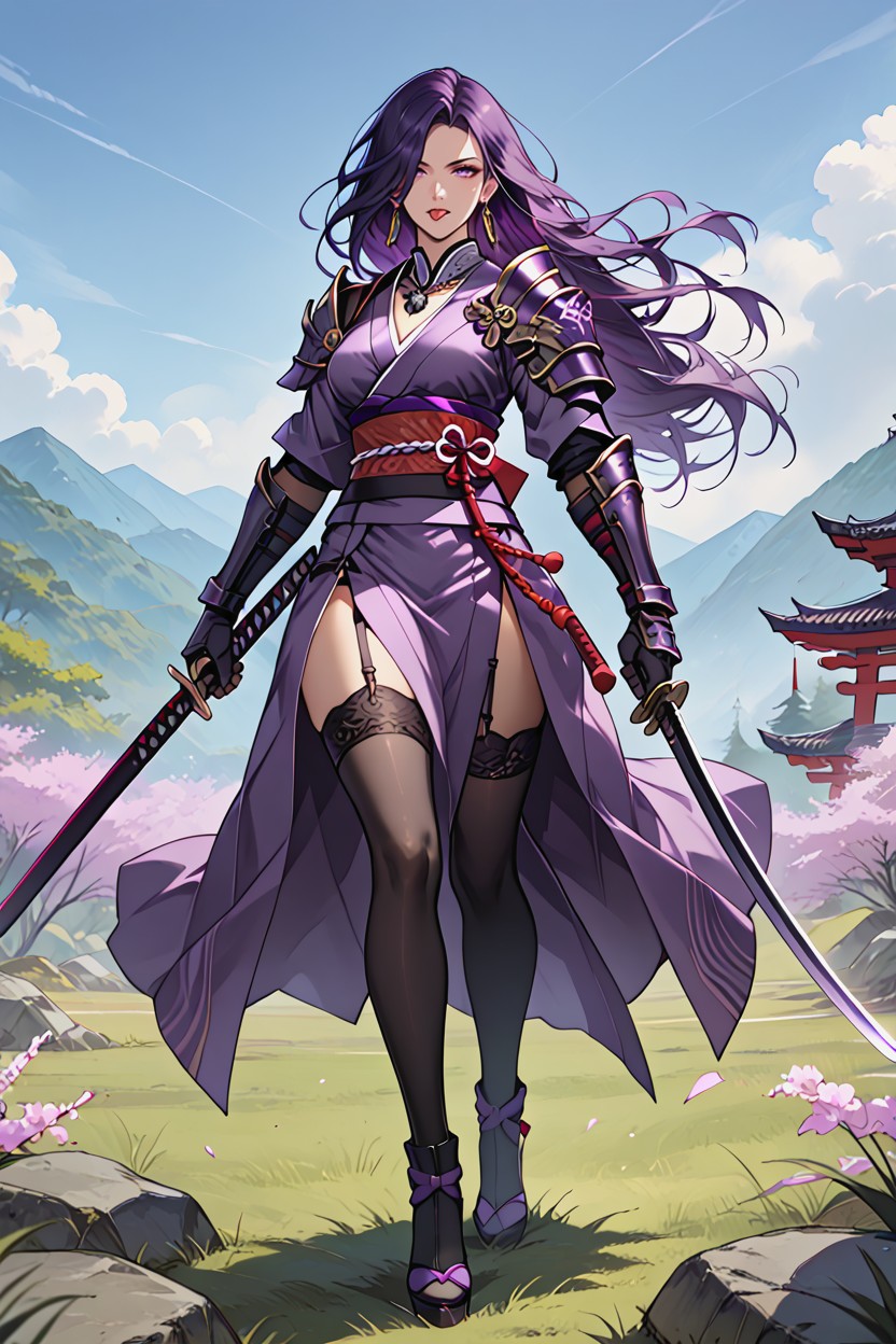 Long Hair, Medium Breast, Glove Hentai AI Porn