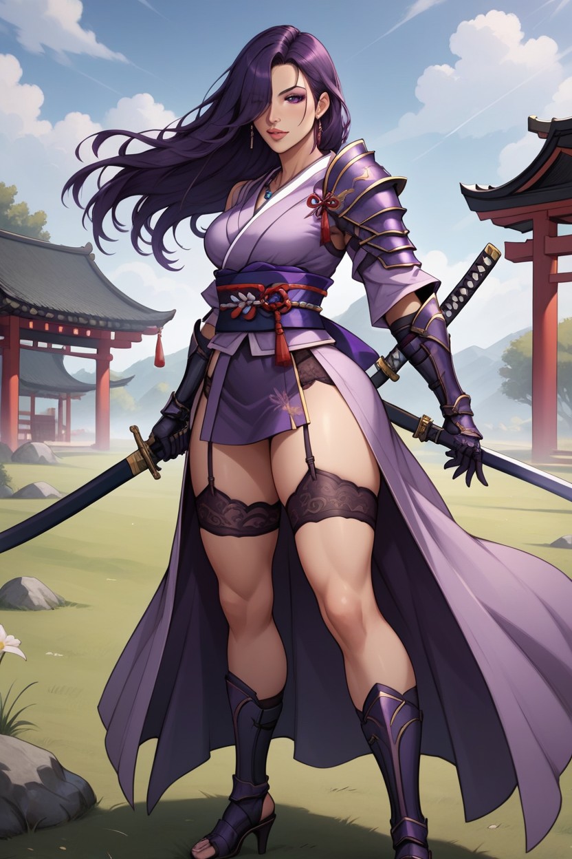 Wind In Hair, Armor Gloves, Medium Breast Hentai AI Porn