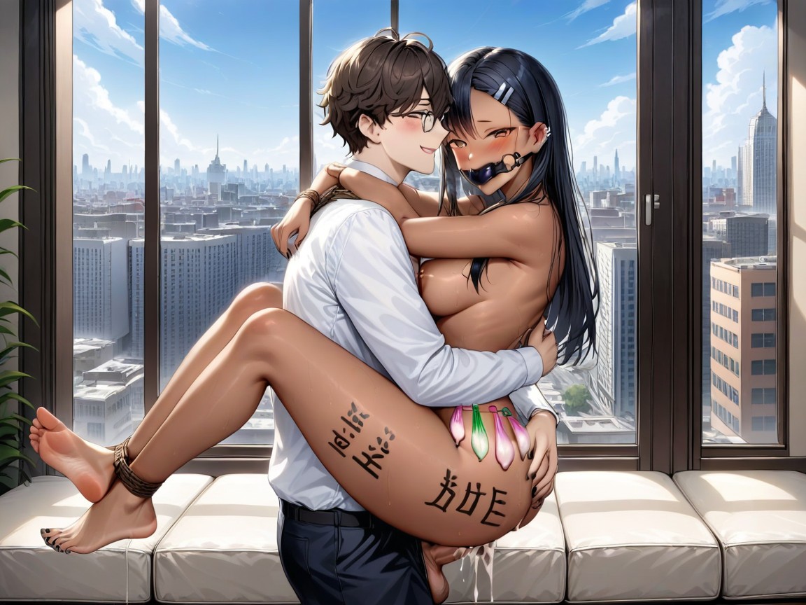 Pierced Nipples, Black Hair, Sad Hentai AI Porn