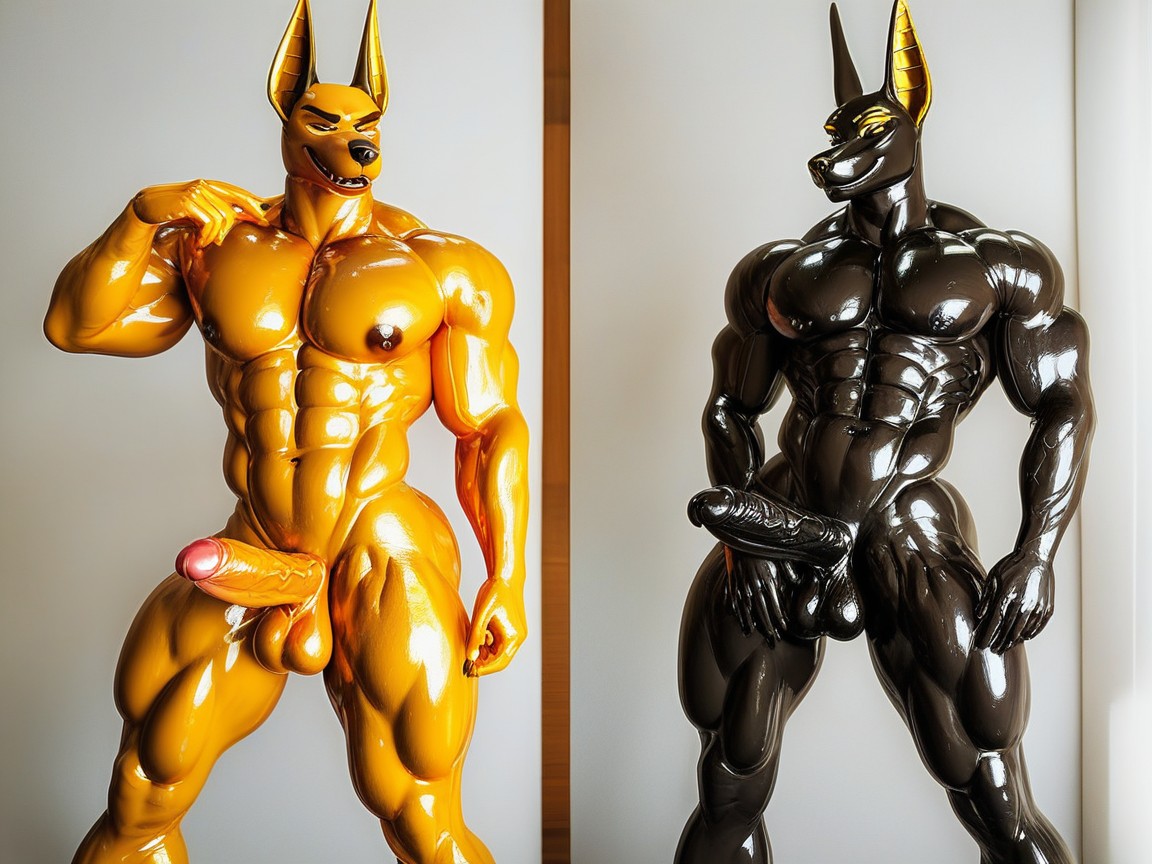 High Heels, Oiled Skin, Oiled Skin Furry AI Porn