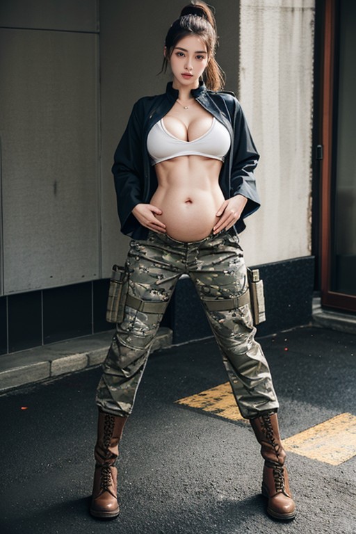 Eyes Wide Open, Extreme Wide Open Eyes, Extremely Oversize Gigantic Breast Porno IA Asiatique