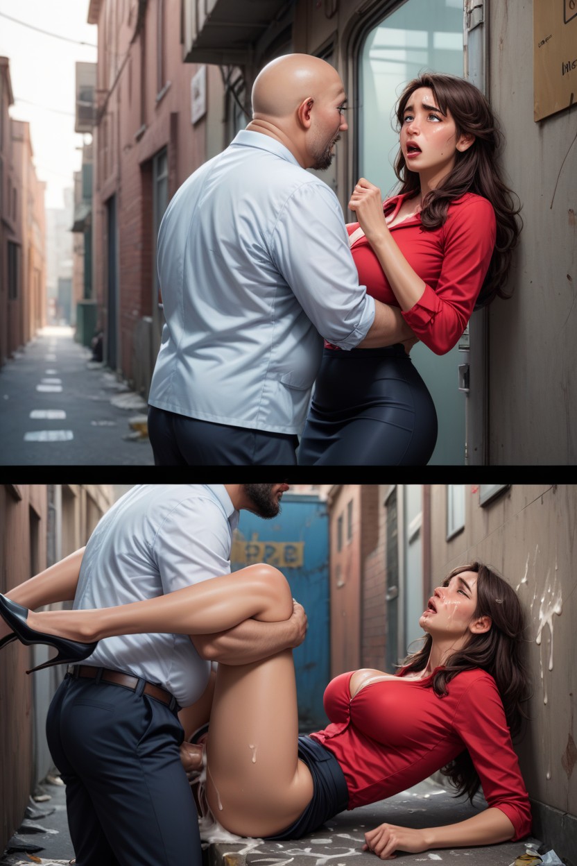 Holding Both Woman Legs, Side View, Anger Hentai AI Porn