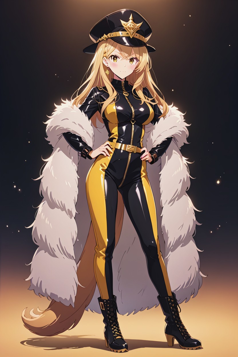 Leater Heel Boots, Full Body, Blond Hair AI Porn