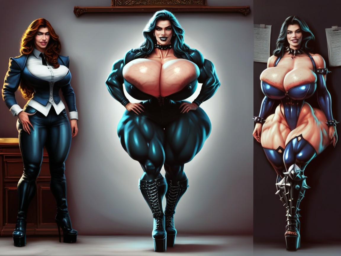Full Body, Gigantic Ass, Tight Cleavage AI Porn