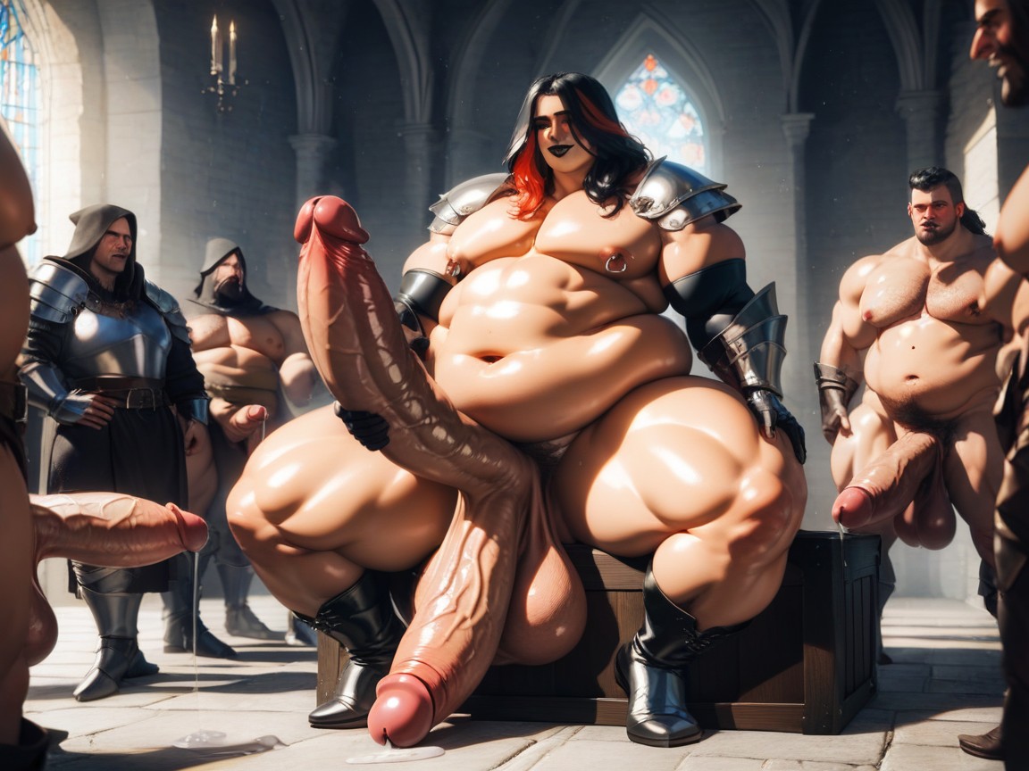 ダンジョン, 厚い, Erect Penis ゲイAIポルノ
