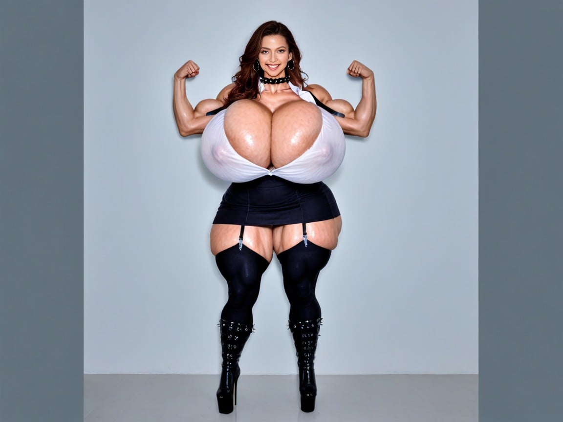 Gigantic Muscles, Teacher, Beautiful Face AI Porn