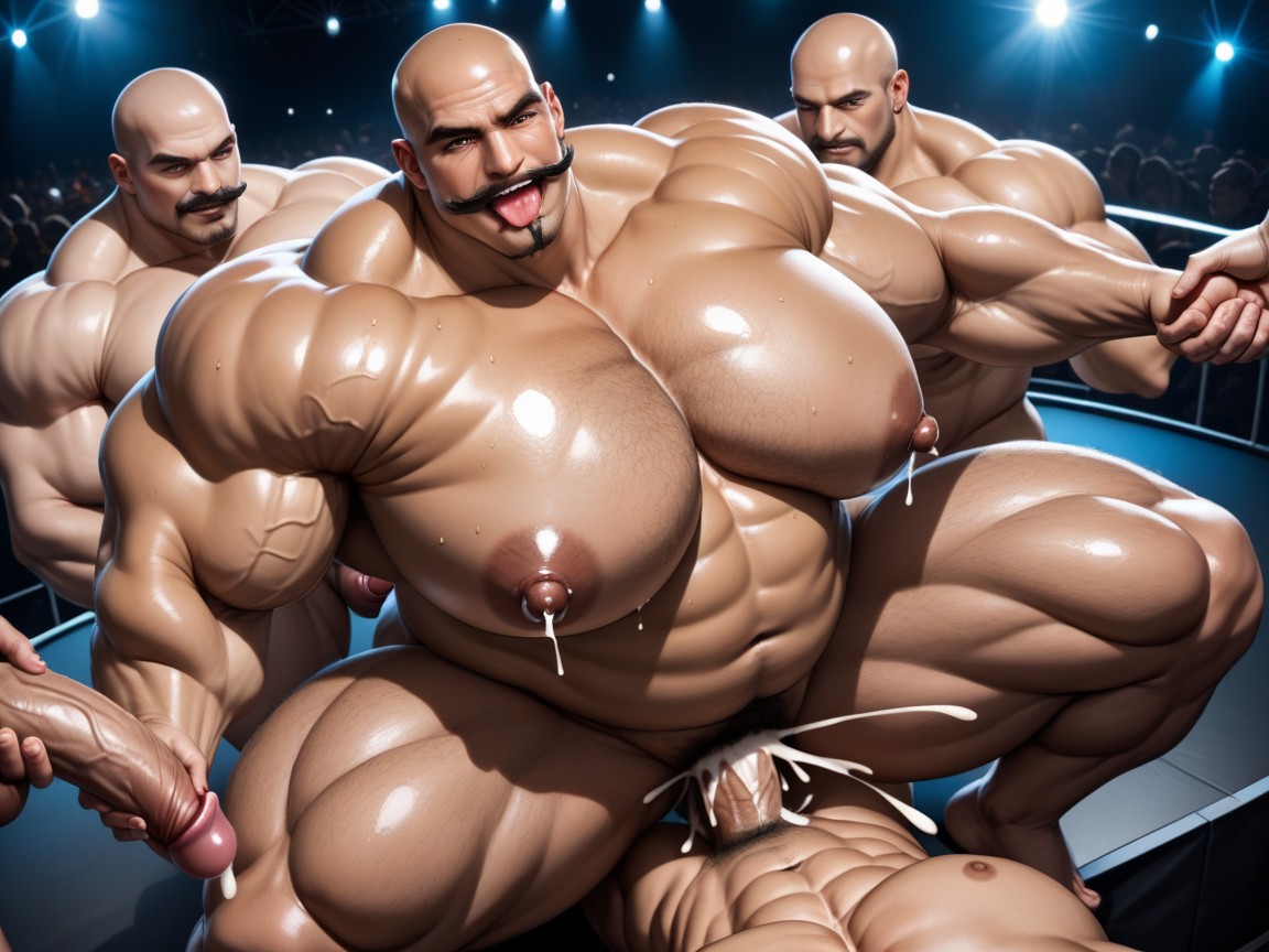 Top Down, Huge Hyper Nipples, Massive Ass AI Porn