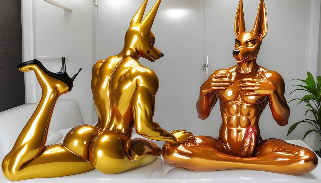 Oiled Skin, Vascular, Rubber Furry IA